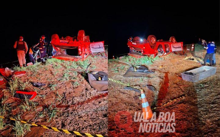 Duas pessoas morrem em grave acidente na PR-471 no Oeste do Paraná