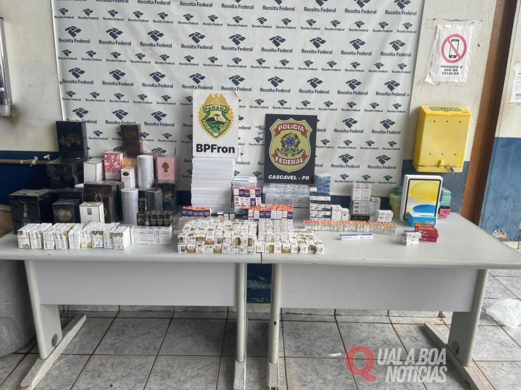 Mulher é presa com carga milionária de anabolizantes e medicamentos contrabandeados no Paraná