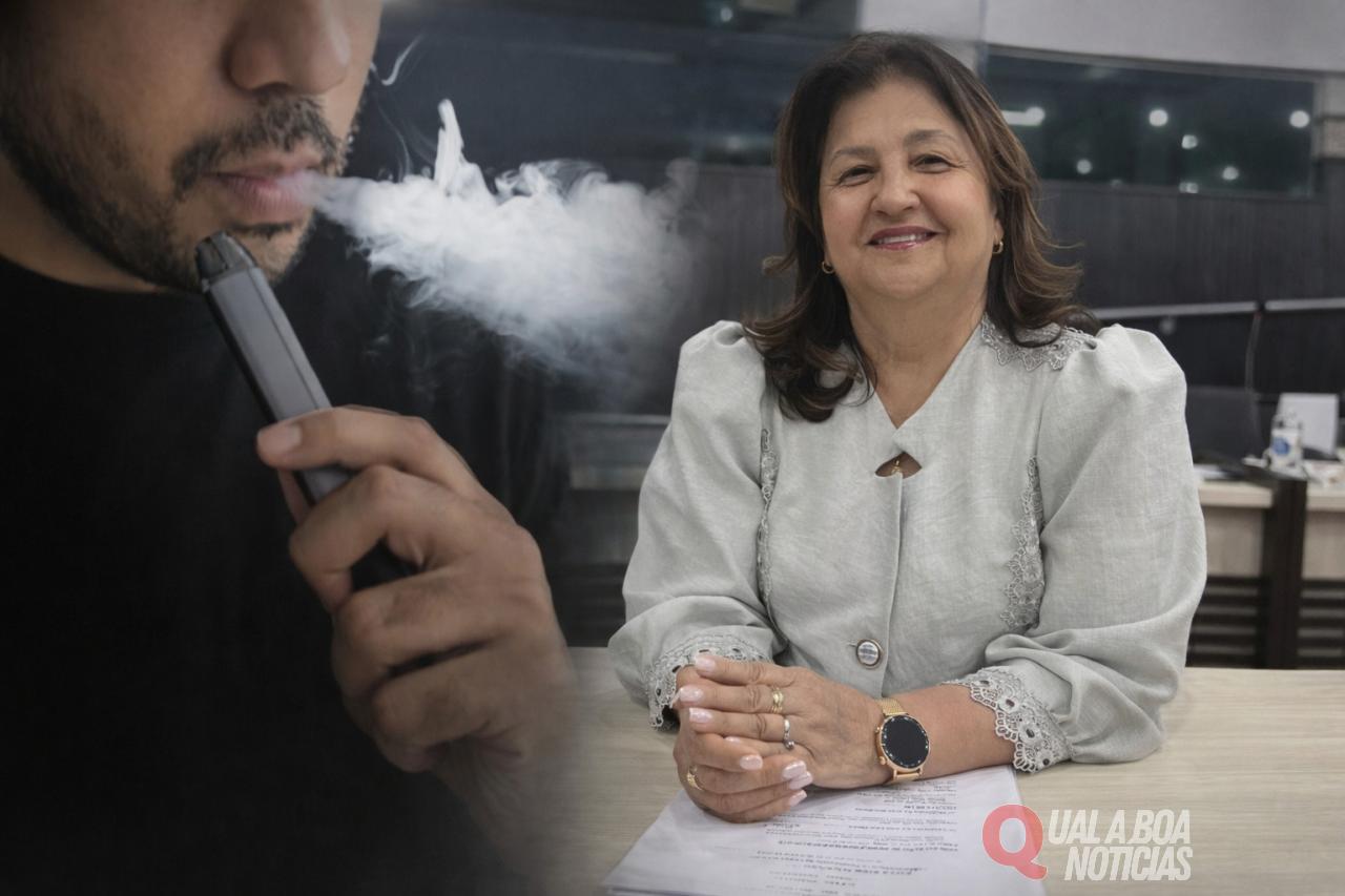 Olinda Fiorentin apresenta projeto que endurece regras contra cigarros eletrônicos em Toledo