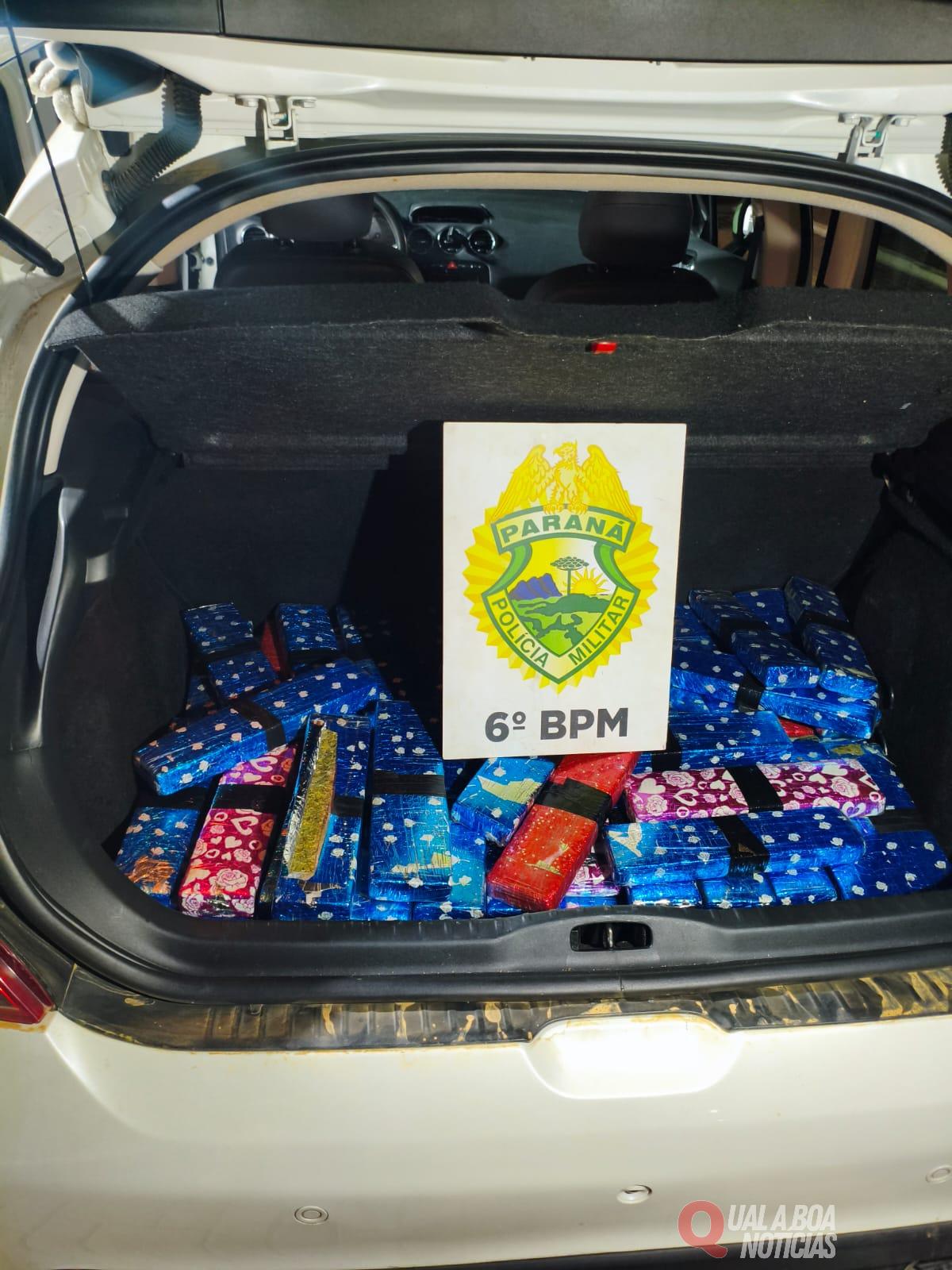 DUAS MULHERES SÃO PRESAS COM MAIS DE 170 KG DE MACONHA EM CASCAVEL