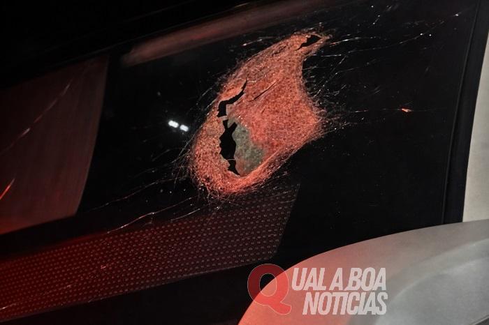 Passageiro morre após peça metálica atingir ônibus na BR-277, em Candói