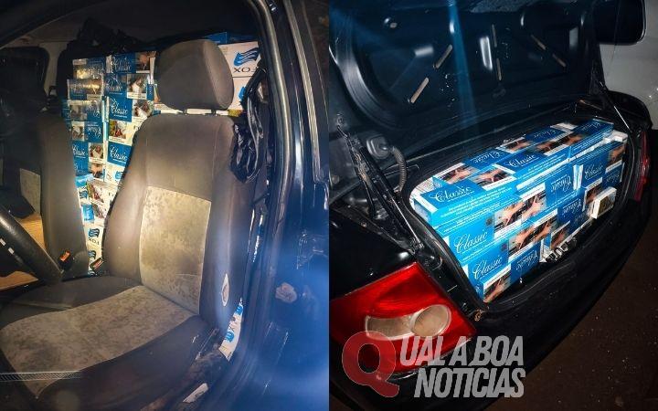 VEÍCULO CARREGADO COM CIGARROS CONTRABANDEADOS É APREENDIDO EM CASCAVEL