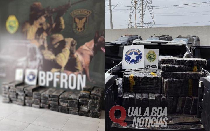 BPFRON e Receita Federal apreendem 649 quilos de maconha na BR-323