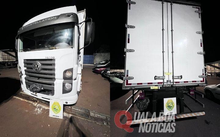 Carga milionária de celulares escondida em fundo falso de caminhão é apreendida em Toledo
