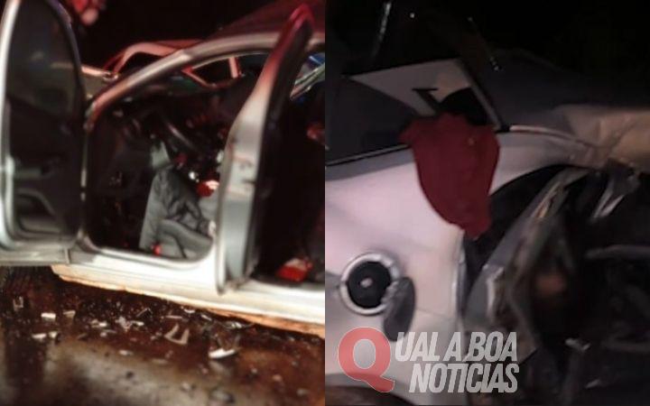 Grave colisão sob chuva pode ter deixado três mortos na PR-473