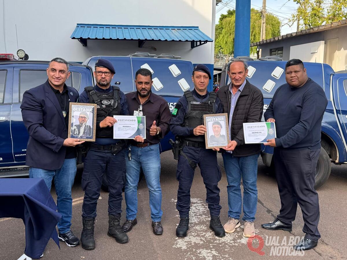 Guarda Municipal homenageia servidores que socorreram bebê engasgada em Toledo