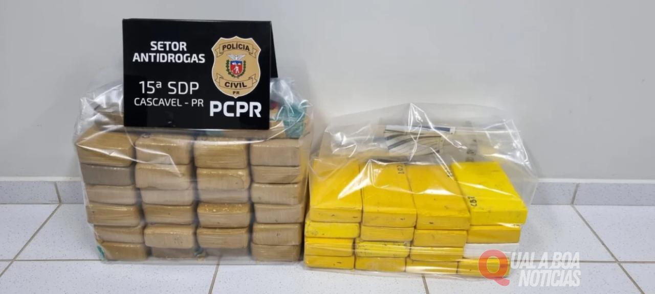 Crack, cocaína e arma são apreendidos em Cascavel durante a segunda fase da Operação Rastreio da Polícia Civil