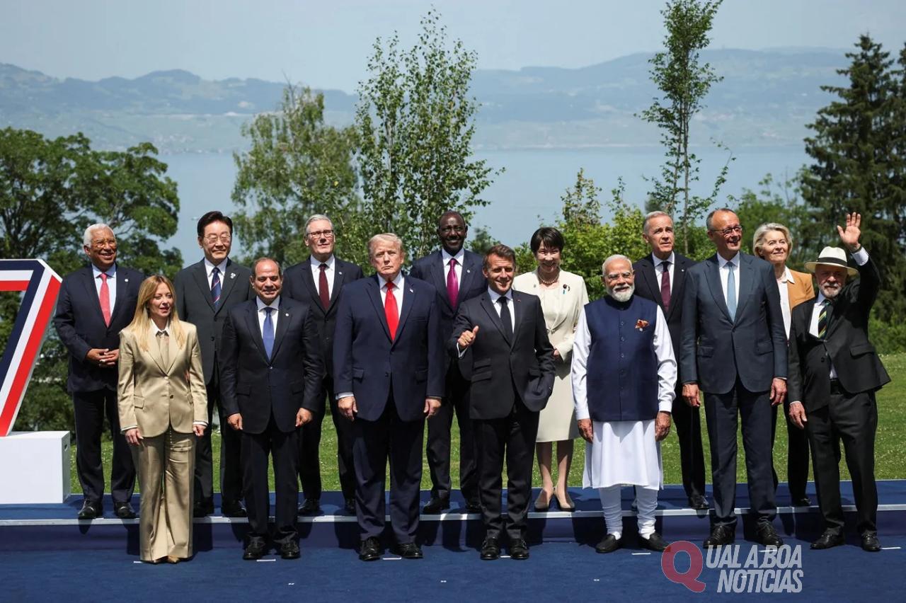 G7: Sem aperto de mãos com Trump, Lula discursa contra protecionismo e defende soberania nacional no combate ao crime organizado