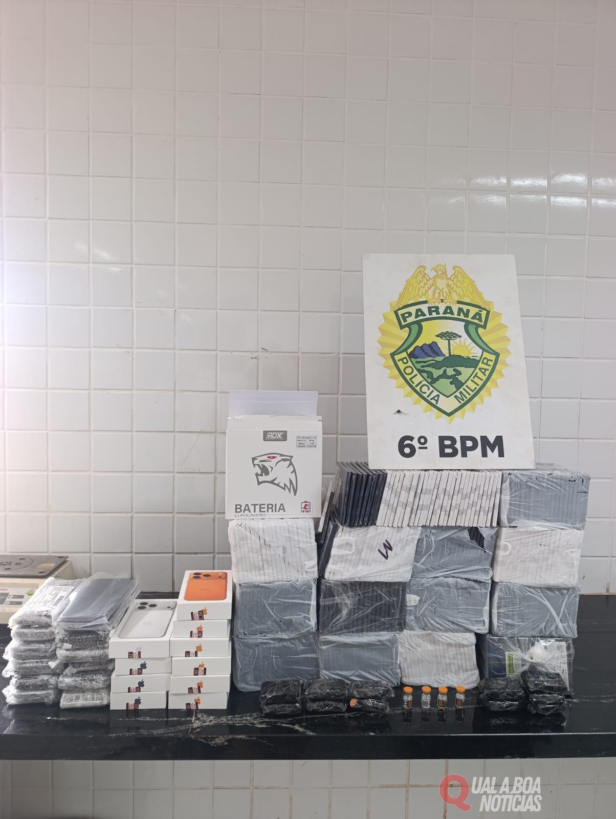 Homem é detido com medicamentos e celulares contrabandeados na rodoviária de Cascavel