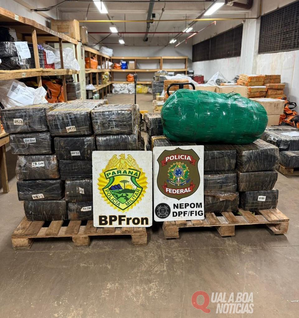 Operação integrada apreende mais de uma tonelada de maconha em Santa Helena