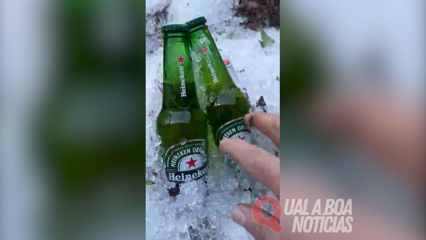 Temporal com granizo assusta moradores e vira 