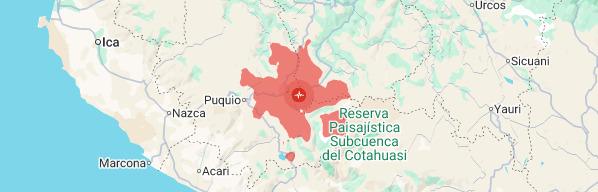 Terremoto de magnitude 6,7 | Peru - 23 km distante do epicentro · 15:00