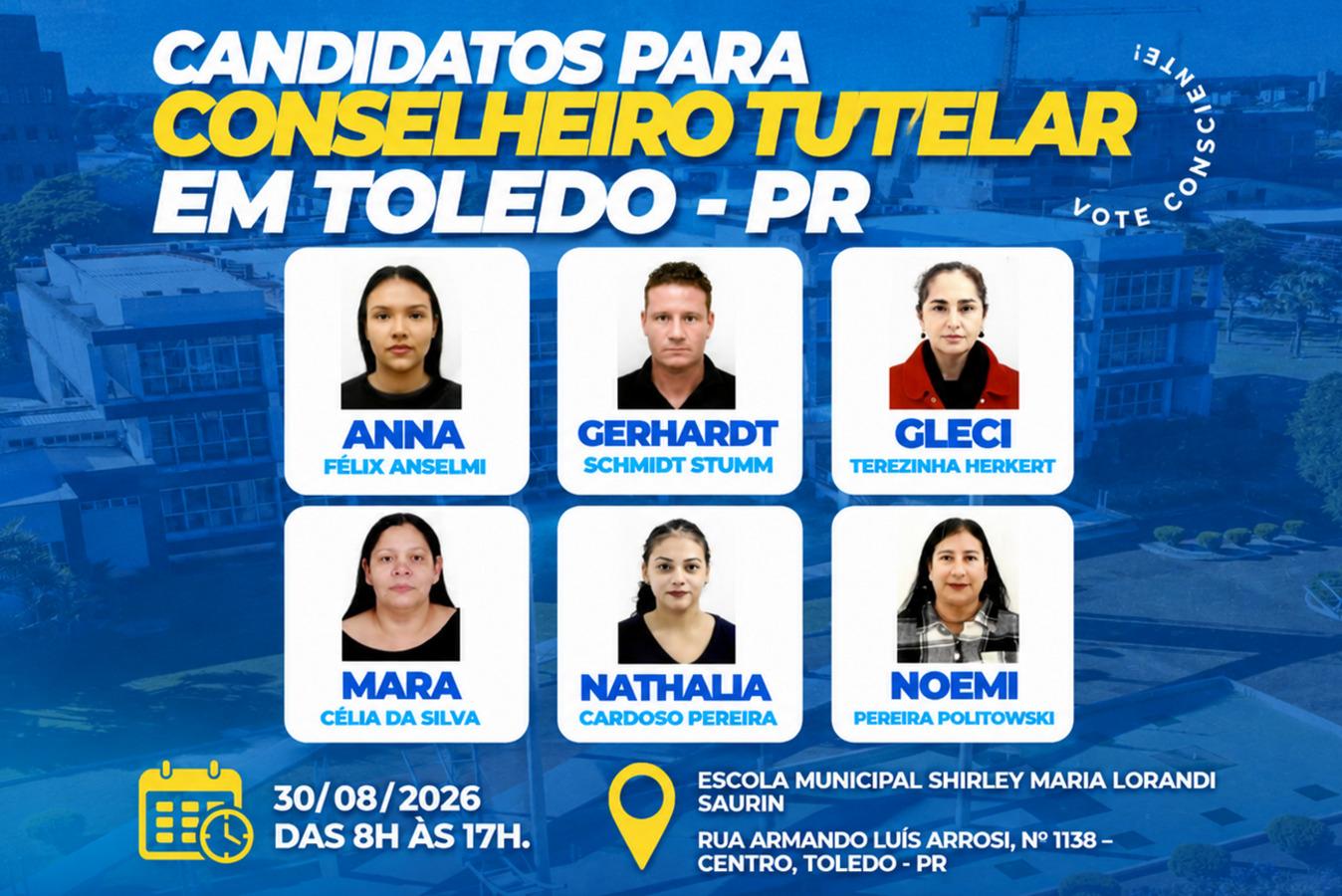 Toledo terá eleição suplementar para o Conselho Tutelar no dia 30 de agosto; saiba como votar