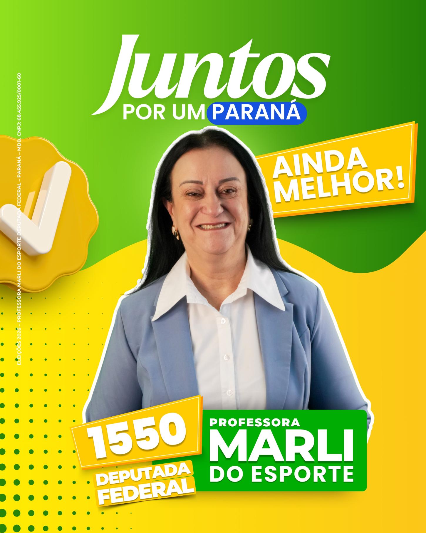 ELEIÇÕES 2026: Professora Marli defende educação integral, esporte e representatividade de Toledo na Câmara Federal