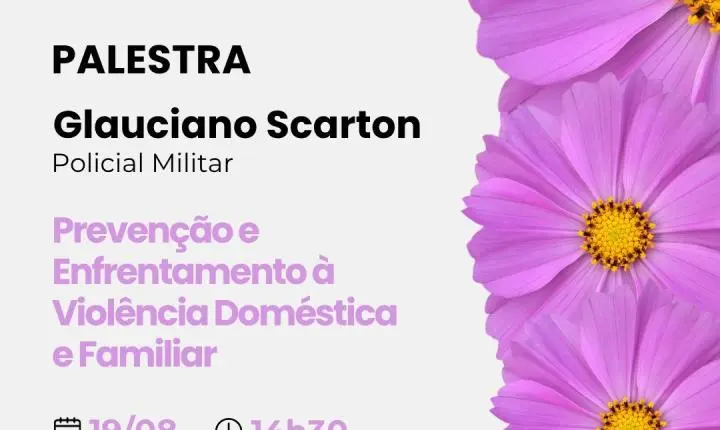 Agosto Lilás: Câmara de Toledo promove palestra sobre prevenção e combate à violência doméstica no dia 19