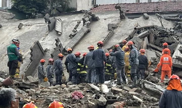 Desabamento de prédio em construção deixa dois mortos em São Paulo