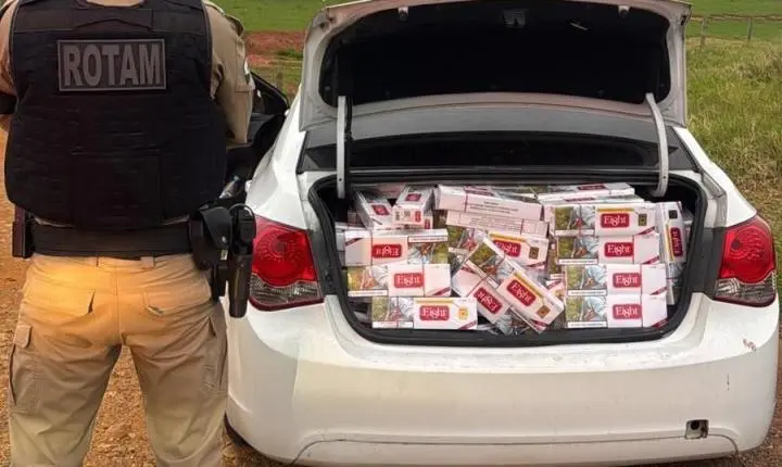 Jovem é preso na PR-323 em Perobal transportando mil pacotes de cigarros do Paraguai