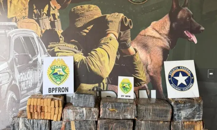 Operações do BPFRON apreendem quase 3 toneladas de drogas e causam prejuízo de R$ 6,7 milhões ao crime no Paraná